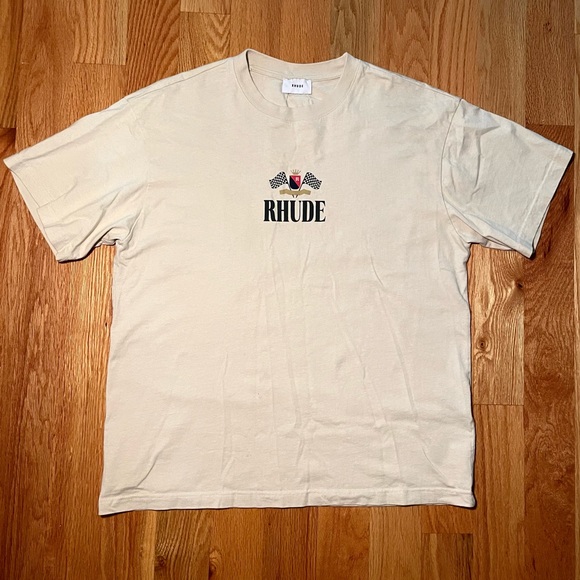 Rhude Other - Rhude Beige Racing Tee 🔥